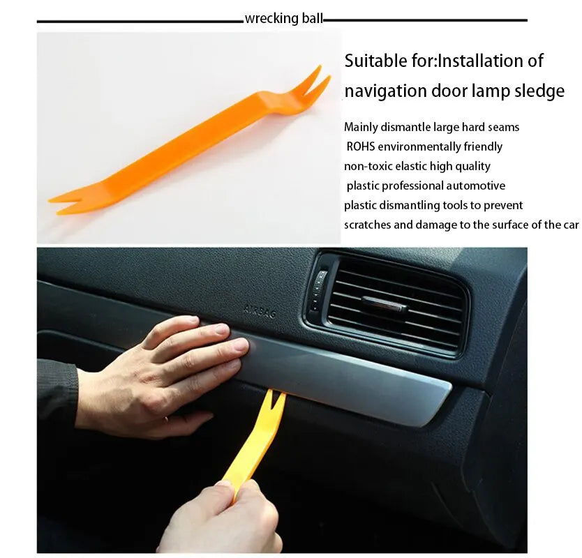 12 PCS Car Hand Tools Car Removal Kit DVD Stereo Conversion Kit Interior Plastic Trim Dashboard Removal Tool Repair Tool