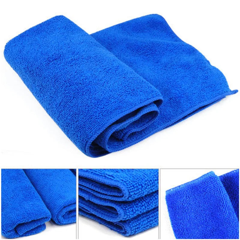 Lot de 1/20 serviettes en microfibre pour lavage de voiture, séchage, chiffon de nettoyage ménager, chiffon de polissage pour détails automobiles, outils de nettoyage à domicile 