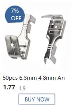 453 /453C U-shaped terminal tab cold inserts terminal wire connector terminales electricos small teeth terminal 0.3-4.0mm²