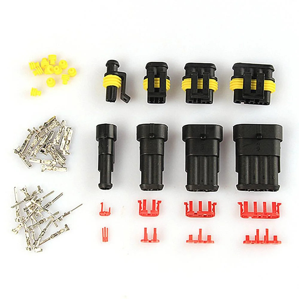 STONEGO 240/352Pcs Car Waterproof Connector Kit HID Xenon Lamp Harness Plug Connector 1/2/3/4 Holes