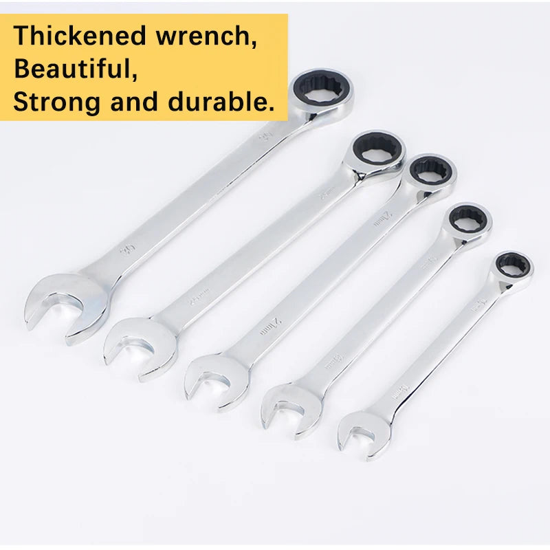 Ratchet Metric Wrenches Torque Universal Spanners for Car Repair Hand Tools