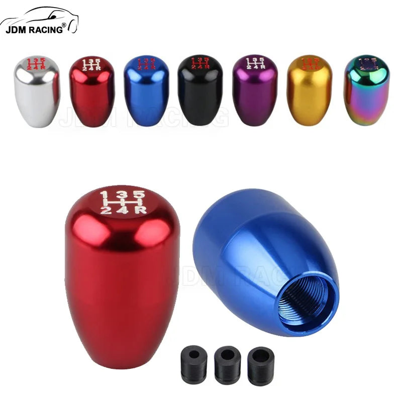 Stylish Universal 5speed Gear Shift Knob Stick Manual Transmission Universal Car Aluminum Extended Gear Shifter Gear Head Knob