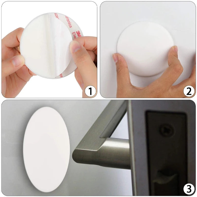 Butée de porte Nordic Safety Supplies Butée de porte auto-adhésive en silicone Protection murale Tampon Bouchon de protection Silencieux Maison 