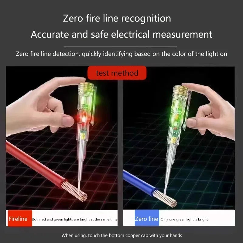 Intelligent Voltage Tester Pen AC Non-contact Induction Test Pencil Voltmeter Power Detector Electrical Screwdriver Indicator