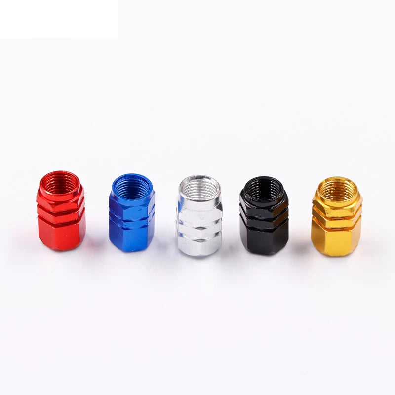 4Pcs Aluminum Alloy Car Wheel Tire Valve Caps Tyre Rim Stem Covers Airdust Waterproof For Automobiles Motorcycles Accessories