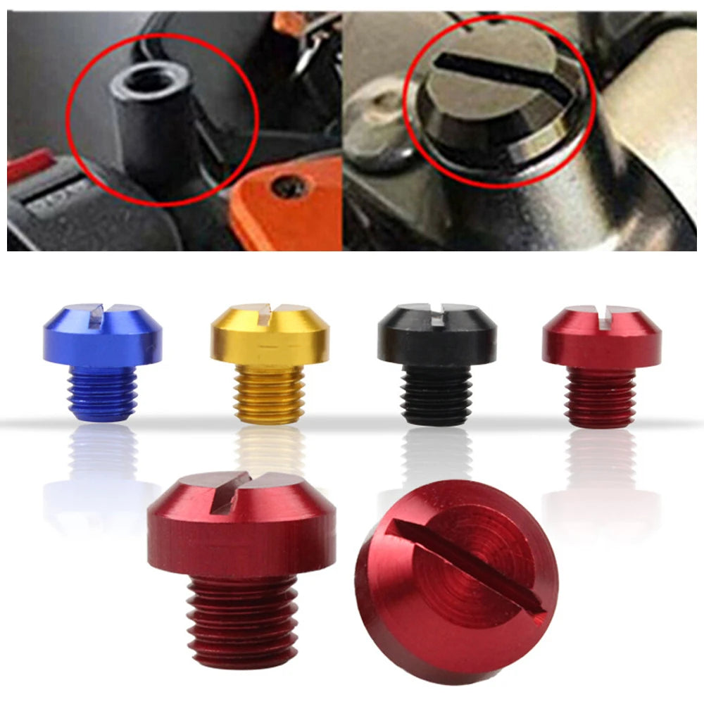 2Pcs Anti-Rust Motorcycle CNC Aluminum M8 M10 Rear view Mirror Hole Plugs Screws Rearview Mirror Holder Motorcycle Accessories