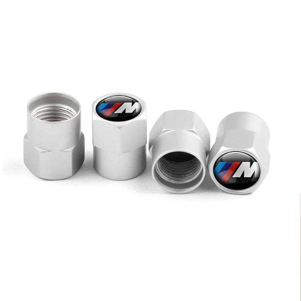 4PCS Car Wheel Tire Valve Caps Tyre Rim Stem Covers Airdust Waterproof For Bmw Performance M E46 E90 E60 F30 F10 E36 G20 E92 E87