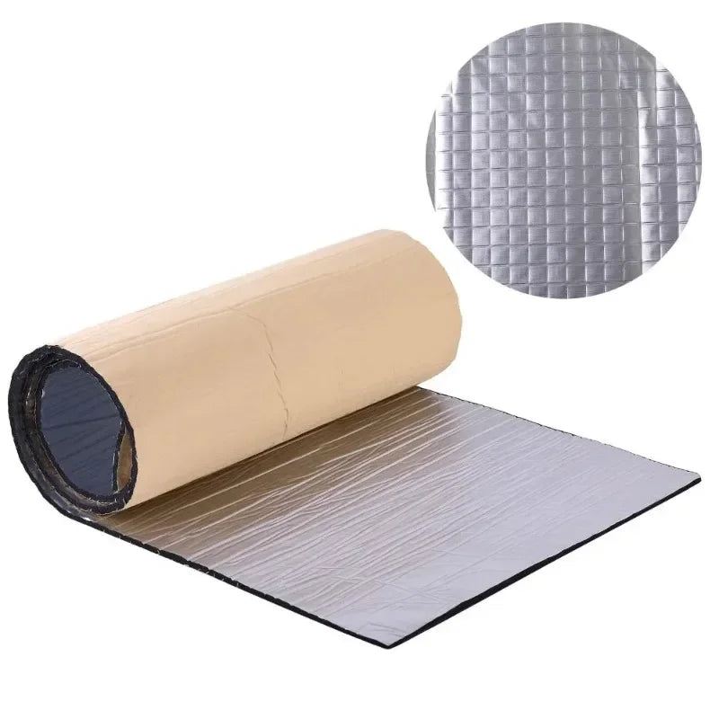 2000*500mm 5/10mm Car Sound Mat Proofing Deadener Heat Noise Insulation Deadening Mat Hood Closed Cell Foam Accessories