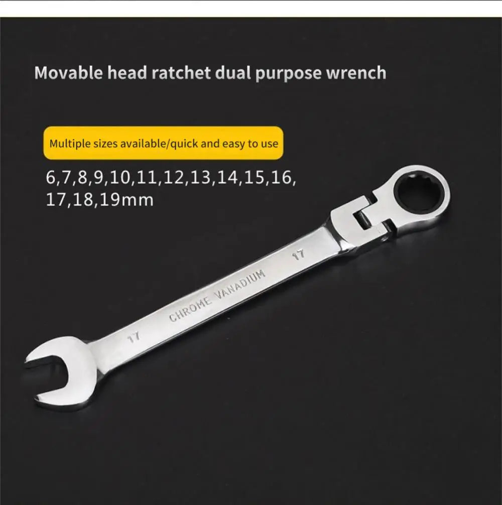 6mm 7mm 8mm 10mm 11mm Dual Heads Ratchet Combination Dicephalous Wrench Spanner Quick Release Hand Tools