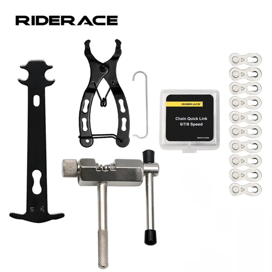 Bicycle Repair Tool Set Chain Wear Checker 6/7/8/9/10/11 Speed Joint Magic Buckle MTB Chain Link Plier Bike Buckle Chain Breaker