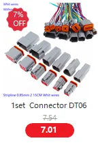 Aktion! 10er-Set 2-poliger wasserdichter elektrischer Kabelstecker 1,5 mm Klemmen 2-poliger HID-Stecker Auto-Xenon-Lampenstecker 