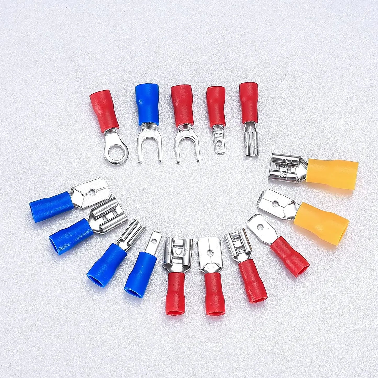 280pcs Wire Connector Kit Male Female Insulated Terminals Cold Crimp Terminals Assorted Crimp Terminals Spade Butt Connector Kit - ToolFlx