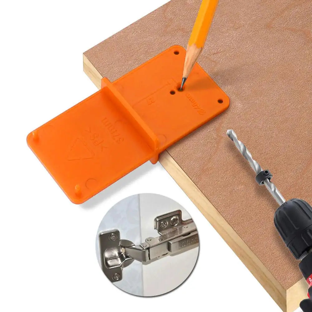 35/40mm Punch Hinge Drill Hole Opener Locator Guide Drill Bit Hole Tools Door Cabinets DIY Template for Woodworking Hand Tools