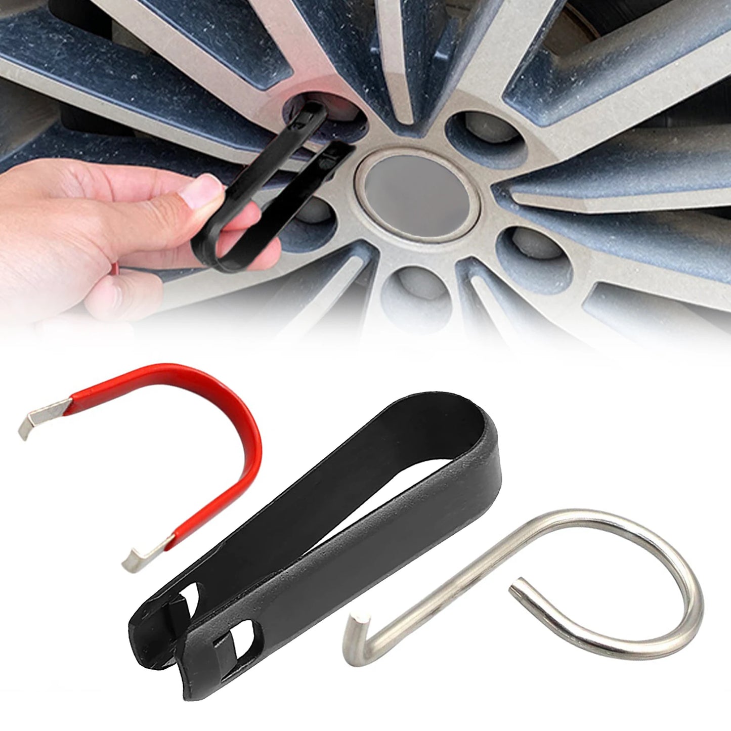 Alloy Wheel Bolt Nut Caps Covers Puller Remover Tool Mini Portable Tweezers Wheel Repairing Tool For Audi For Volkswagen