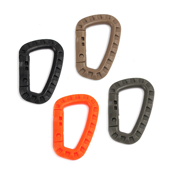 6x Mousqueton tactique Carabina Karabiner Clip Plastique Cadet Randonnée Camping 