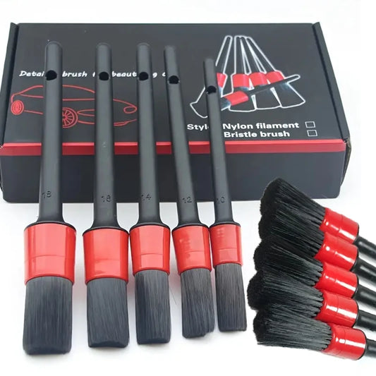 Detailing Brush Set Car Brushes Car Detailing Brush For Car Cleaning Detailing Brush Dashboard Air Outlet Wheel Brushes - ToolFlx