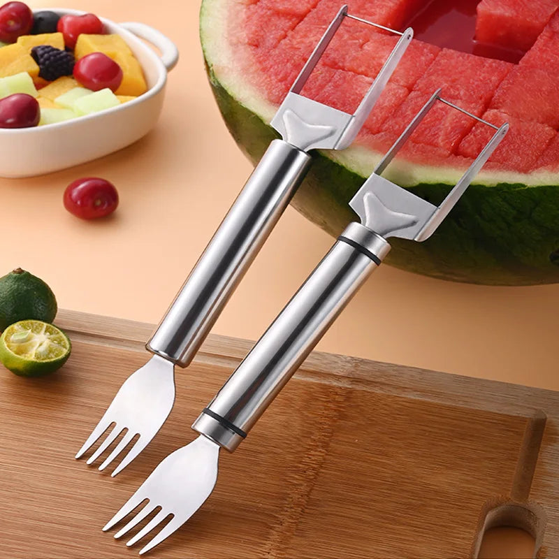 Stainless Steel Windmill Watermelon Cutter Artifact Salad Fruit Slicer Cutter Tool Watermelon Digger Kitchen Accessories Gadgets