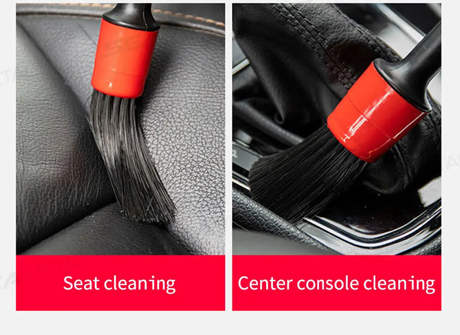 SEAMETAL 5/13PCS Car Detailing Brush Set Multifunctional Detail Brushes Sponge Towel Auto Cleaning Kit for Car Wash Maintenance