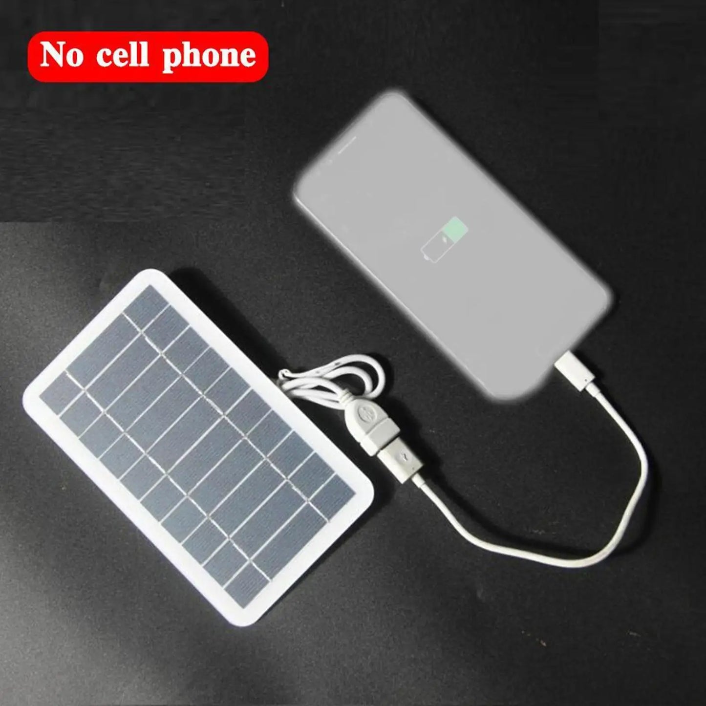 Tragbares Solarpanel, 5 V, 2 W, Solarplatte mit USB-sicherer Ladung, stabilisierendes Batterieladegerät für Power Bank, Telefon, Outdoor, Camping, Zuhause 