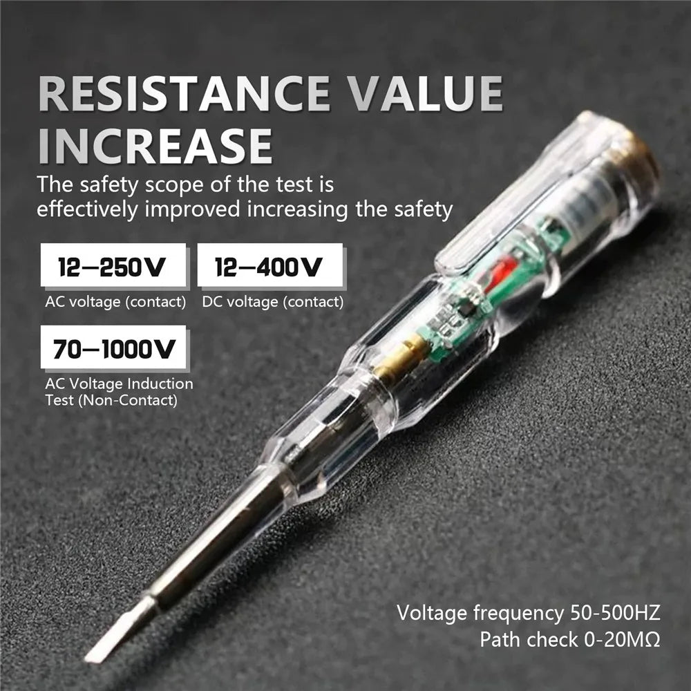 Intelligent Voltage Tester Pen AC Non-contact Induction Test Pencil Voltmeter Power Detector Electrical Screwdriver Indicator