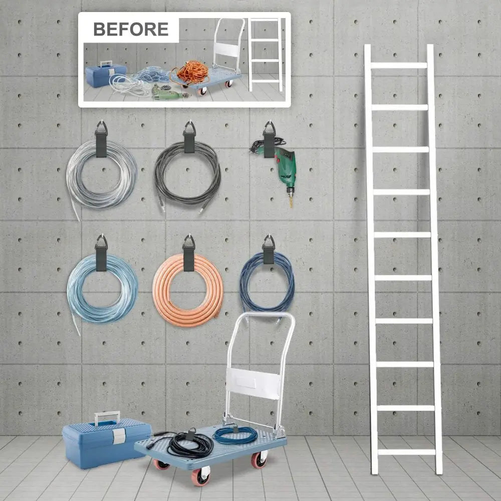 Cord Organizer Holder with Triangle Buckle Wire Manager Power Cord Management Nylon Heavy Cord Storage Straps for Cables