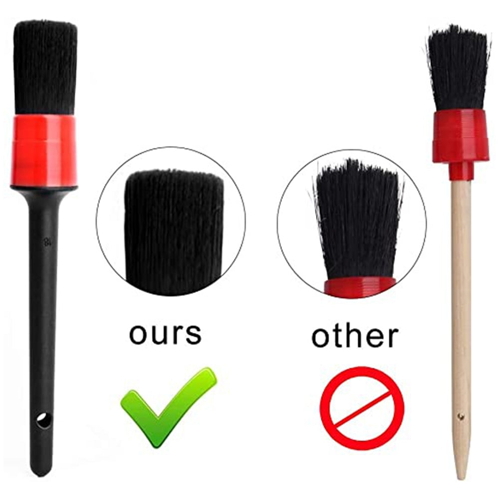 Car Detailing Brush Set Car Cleaning Brushes Sponges Towels for Car Air Vents Rim Cleaning Dirt Dust Clean Tool Wash Accessories - ToolFlx