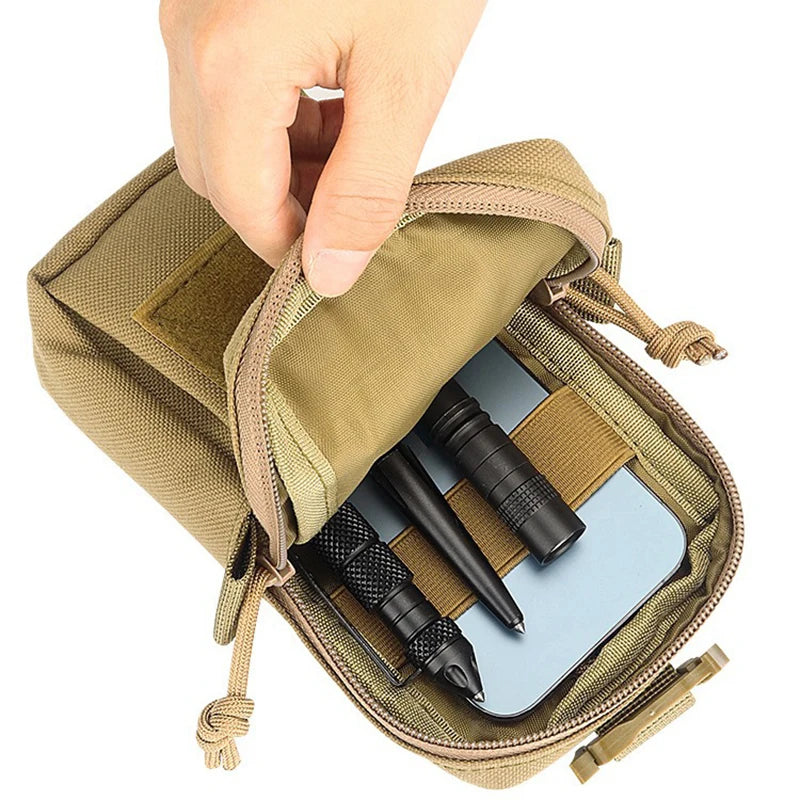 Molle Taktische Hüfttasche Outdoor Notfall EDC Beutel Telefon Pack Sport Klettern Laufen Zubehör Werkzeug Jagd Taschen