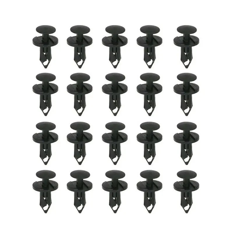 190PCS Set Car Universal Buckle 6 Models Size Fastenr Rivet Clamping Fastener Buckle Car Accessory ABS Material Fixed Screw