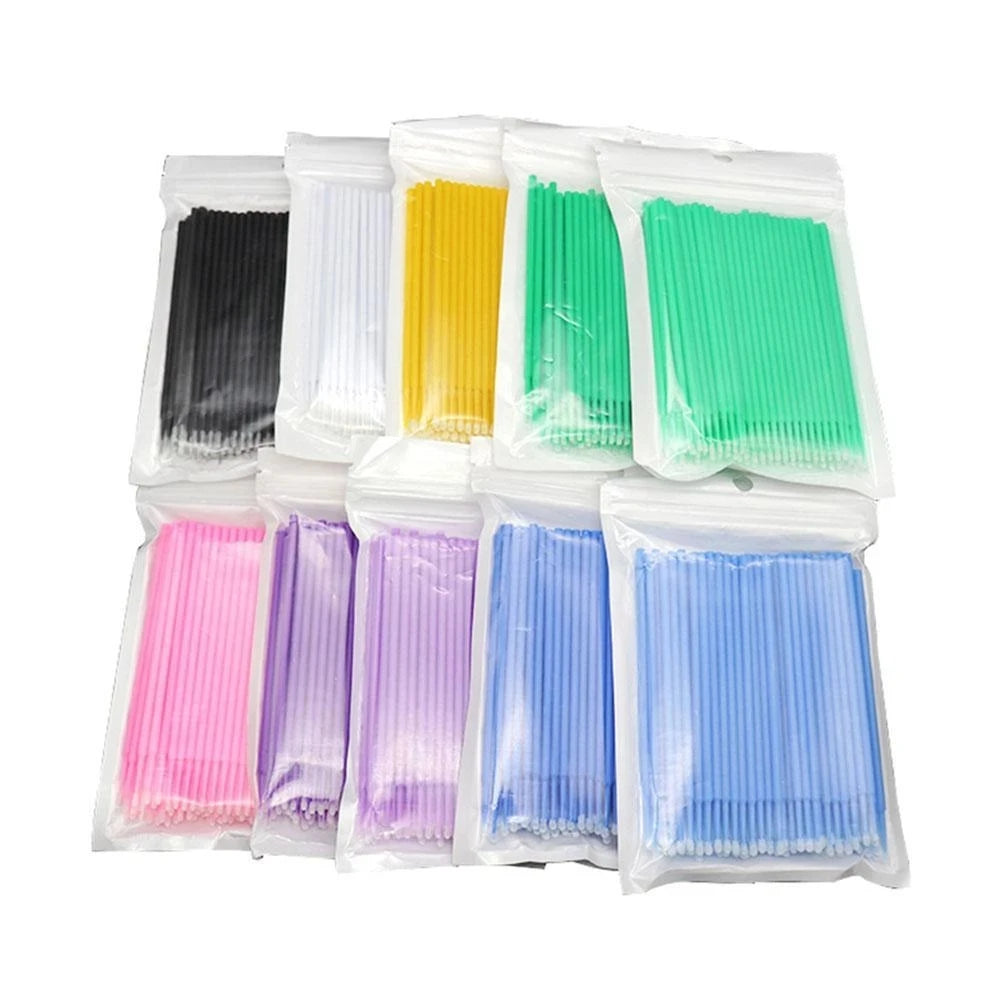 100pcs Car Maintenance Tool Brushes Disposable Paint Touch-up Micro Brush Tip Car Detailing Brush Small Tip Accessories 1.2mm