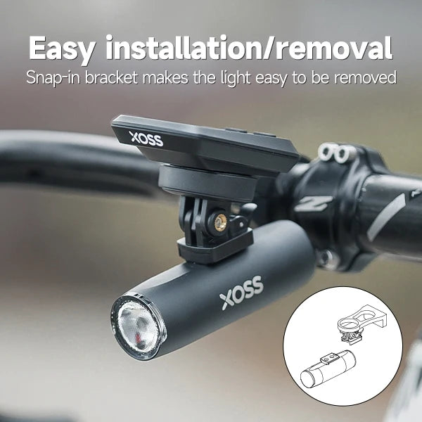 XOSS XL400/XL800 Bike Headlight 400/800 Lumen USB Rechargeable Road MTB Front Lamp Bicycle Light Aluminium Ultralight Flashlight