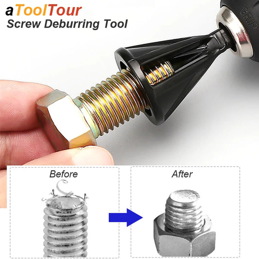 Deburring External Chamfer Tool Metal Hex Triangle Trimming Drill Bit for Stainless Steel Copper Screw Fast Remove Burr Removal - ToolFlx