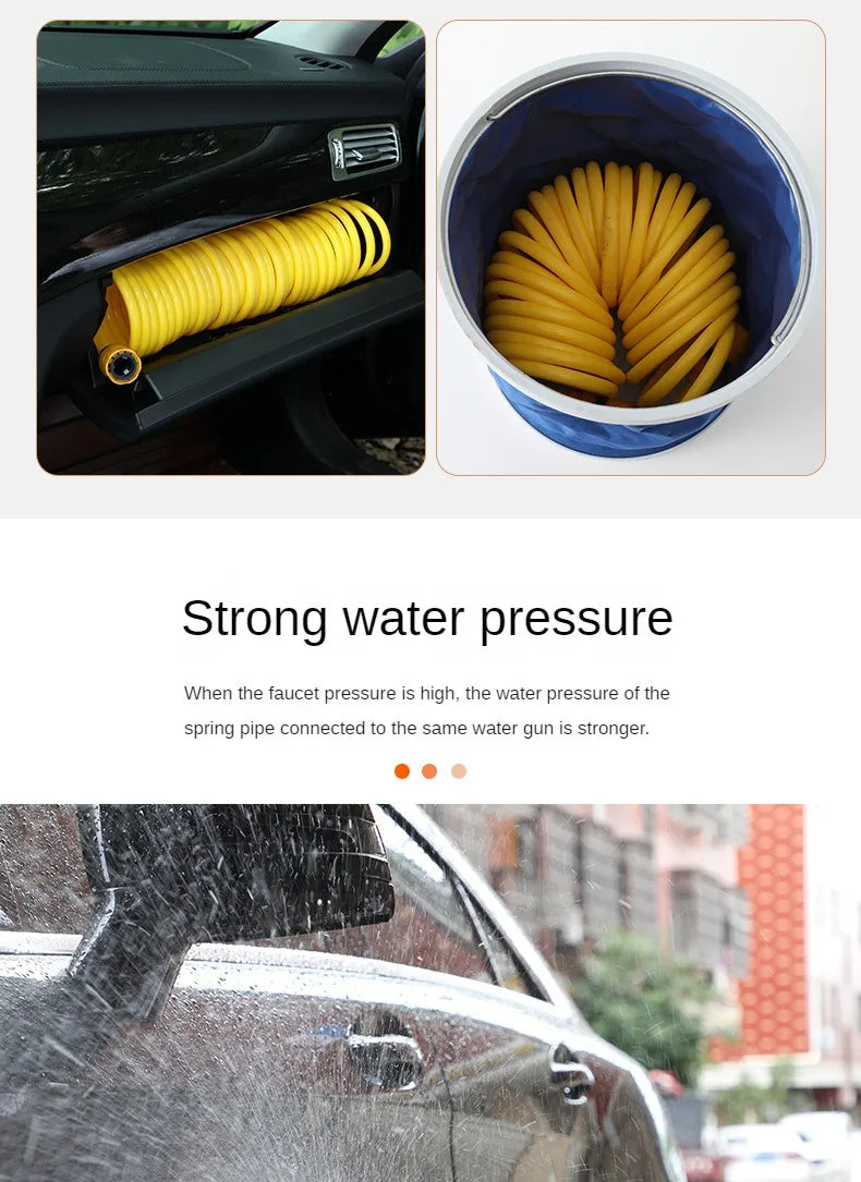 10-30 Meter Telescopic Water Pipe with High-pressure Nozzle Car Washing Tool Set Extension Hose Water Hose for Pressure Cleaner - ToolFlx