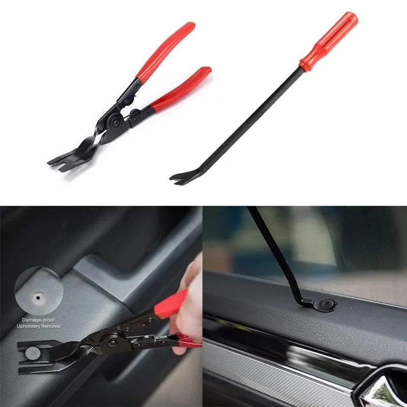 Auto Door Nail Puller Fastener Jaw Screwdriver Set Clip Pliers Dashboards Interior Removal Car Headlight Installation Tools