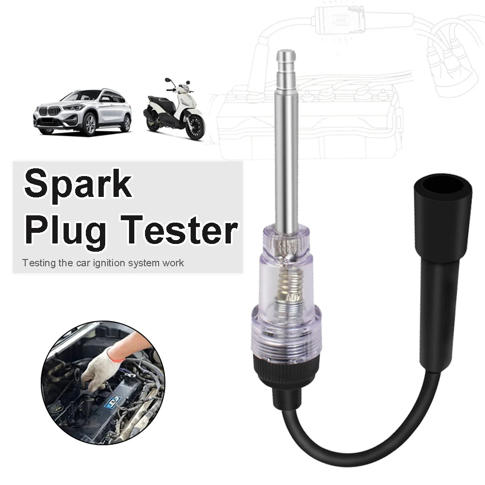 Car Spark Plug Tester Diagnostic Tools Engine Start Test In-Line Igniton Troubleshooting Kit Truck Trailer 4x4 Auto Accessories