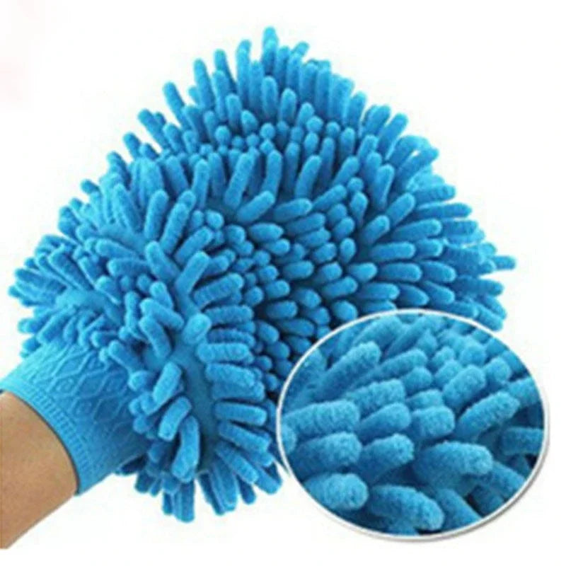 1/3/5pcs Microfiber Car Wash Gloves Auto Gloves Ultra Absorbent Wash Car Sponge Scratch Free Microfiber Car Cleaning Tool