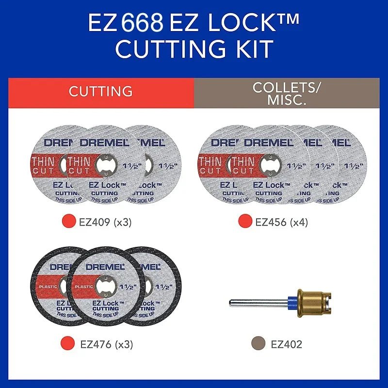 Dremel Abrasive Tools Set Sanding Drums Kit Grinding Polishing Engraving Tool Bits Ez Lock Cutting Discs Rotary Tool Accessories