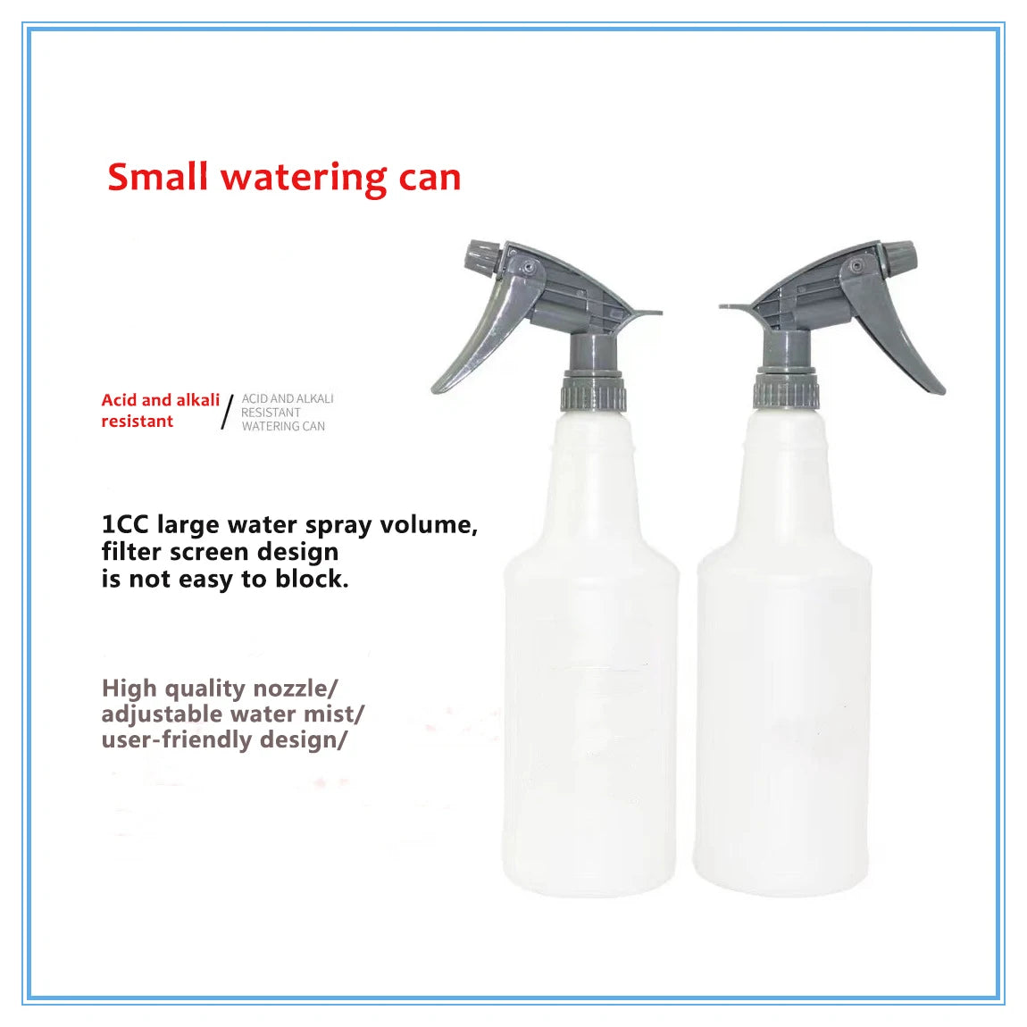 3/5 Pcs Adjustable Trigger Sprayer Heavy Duty Sprayer Head Acid And Alkali Resistant For Auto Detailing Car Cleaning Home Garden