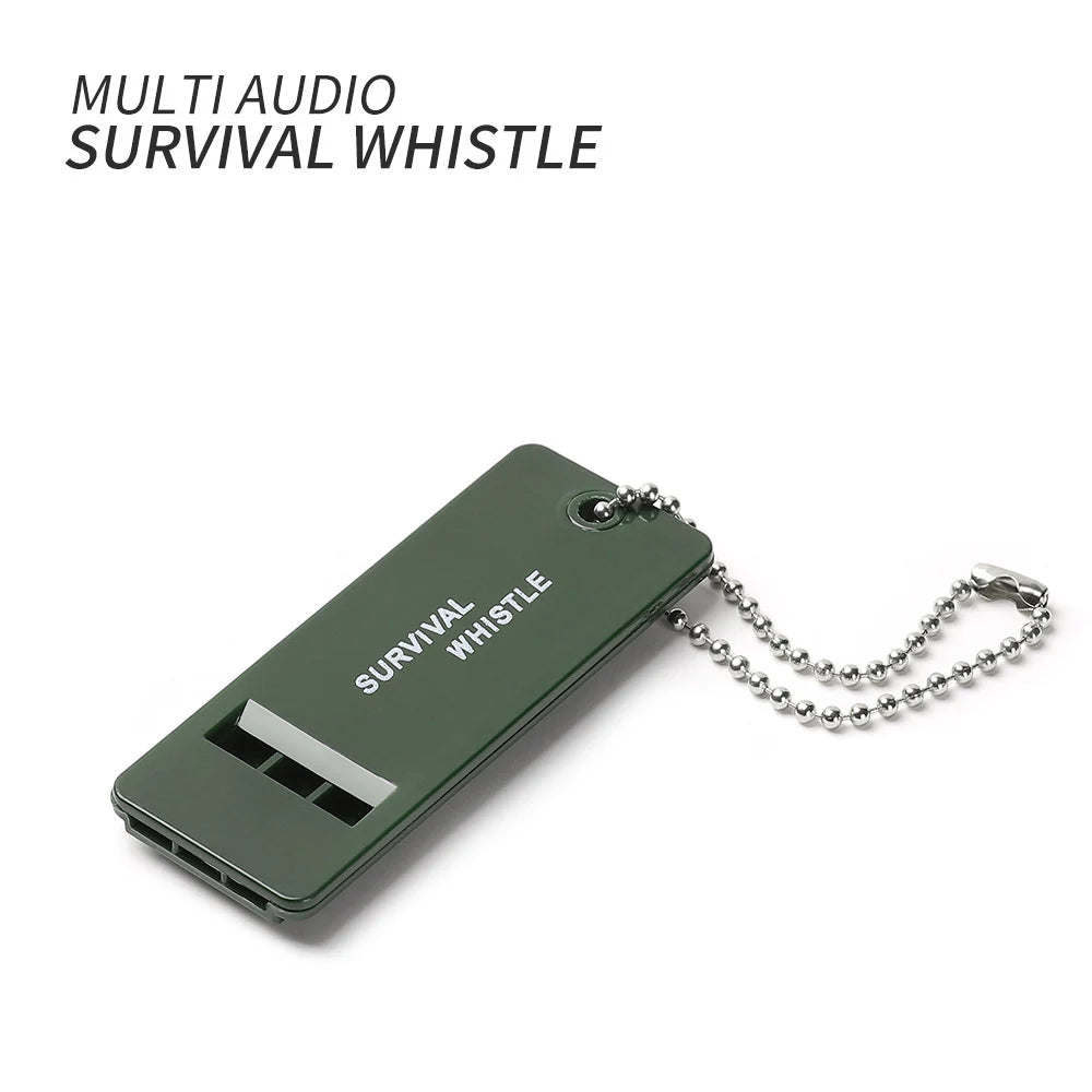 Portable Outdoor High Decibel Survival Whistle Multiple Audio Whistle Camping Emergency Hiking Accessories Tactical EDC Tools