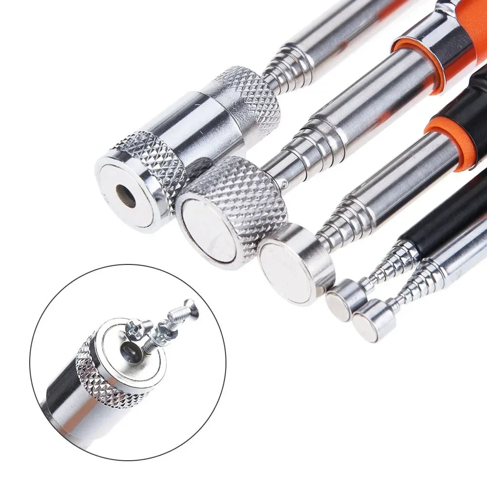 Foldable Strong Magnetic Pickup Tool Metal Flexible Pick Up Tool Suction Bar Magnet Spring Grip Grabber Portable Hand Tools