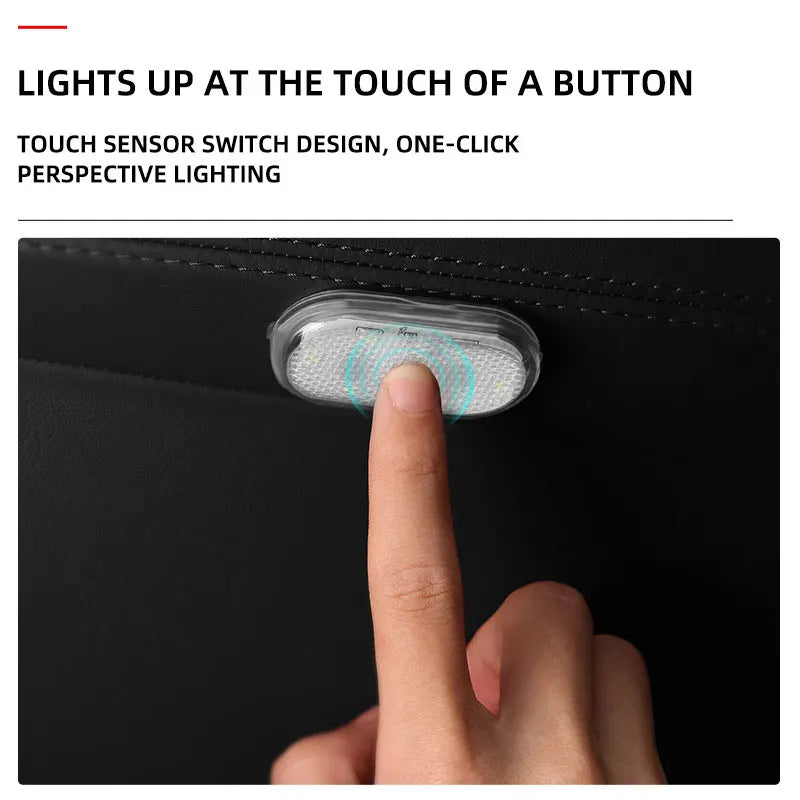 Car Touch Interior Light Hand Car Roof Magnets Ceiling Lamp Indoor Car Lighting Night Reading Light USB Charging Reading Lamp