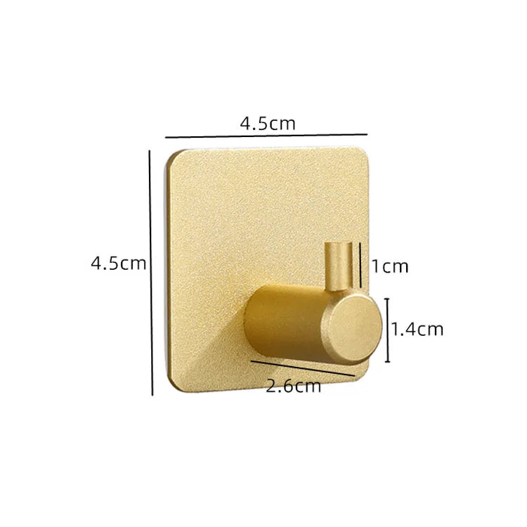 Self Adhesive Home Kitchen Wall Door Hook Key Rack Kitchen Towel Hanger Aluminum Towel Coat Robe Hook Bathroom Accessories