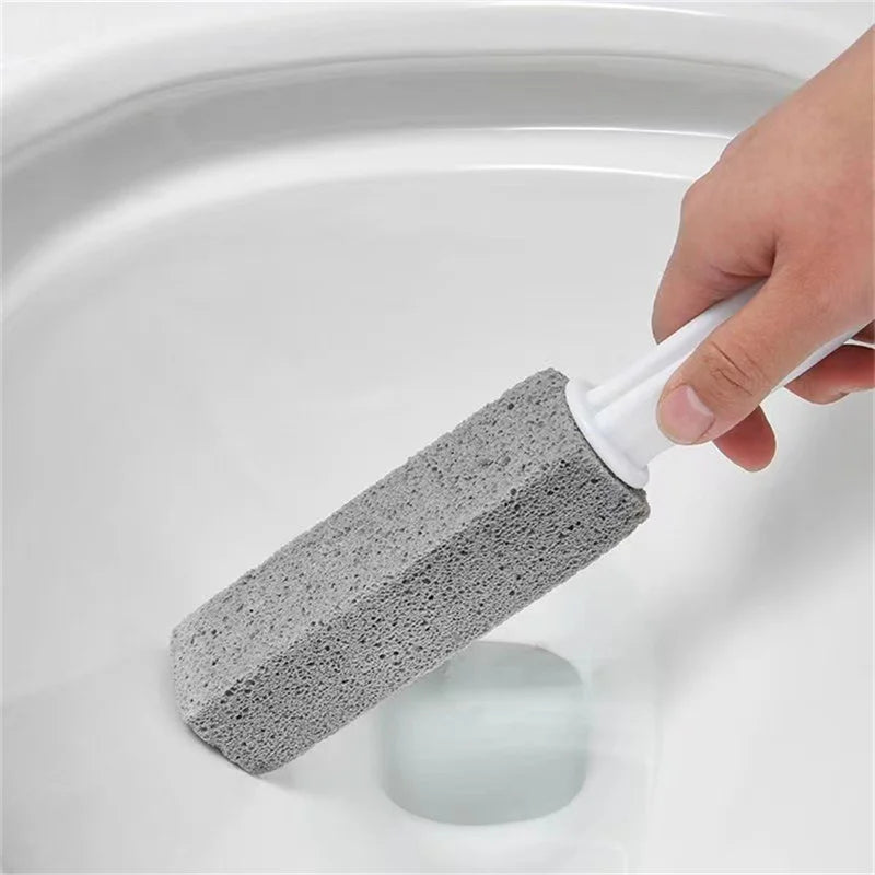 Brosse de toilette en pierre ponce Brosse de nettoyage de toilette Tache de toilette Brosse ponce puissante Brosse en plastique sans cicatrice pour salle de bain Gadgets de salle de bain 