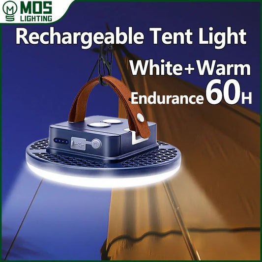 MOSLIGHTING Wiederaufladbare Camping Licht Outdoor Angeln Taschenlampe Zelt Laterne Arbeit Notfall Bergsteigen Nacht Beleuchtung LED 