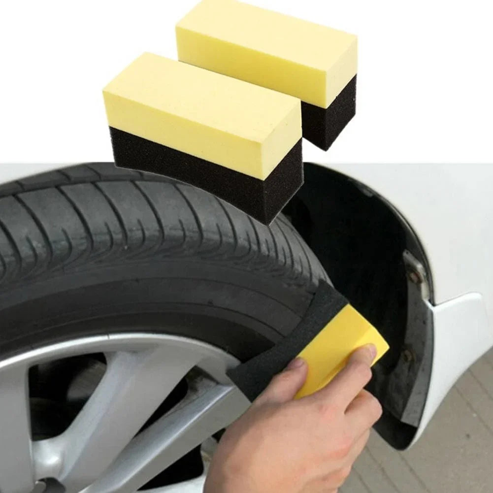 Car Wash Microfiber Towel Cleaning Sponge Brush Set for Car Wheel Wipe Water Suction Sponge Pad Polishing Tyre Brushes Tools