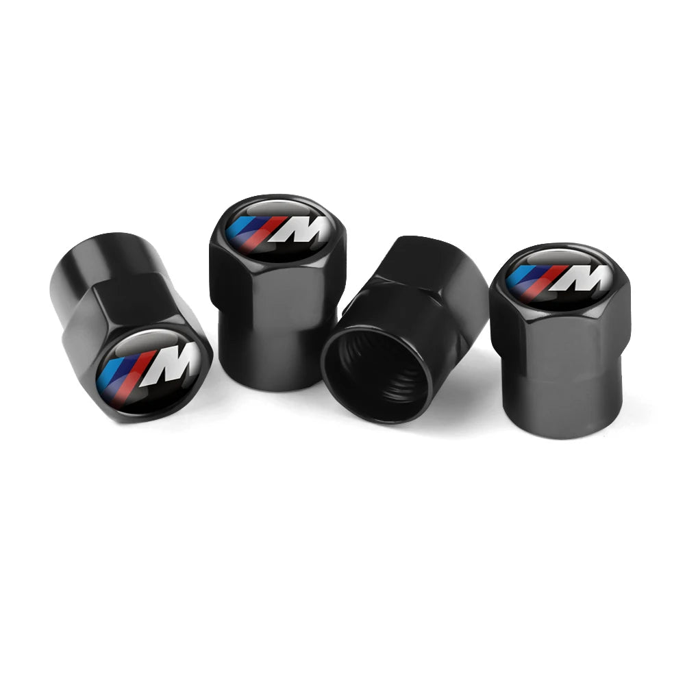 4PCS Car Wheel Tire Valve Caps Tyre Rim Stem Covers Airdust Waterproof For Bmw Performance M E46 E90 E60 F30 F10 E36 G20 E92 E87