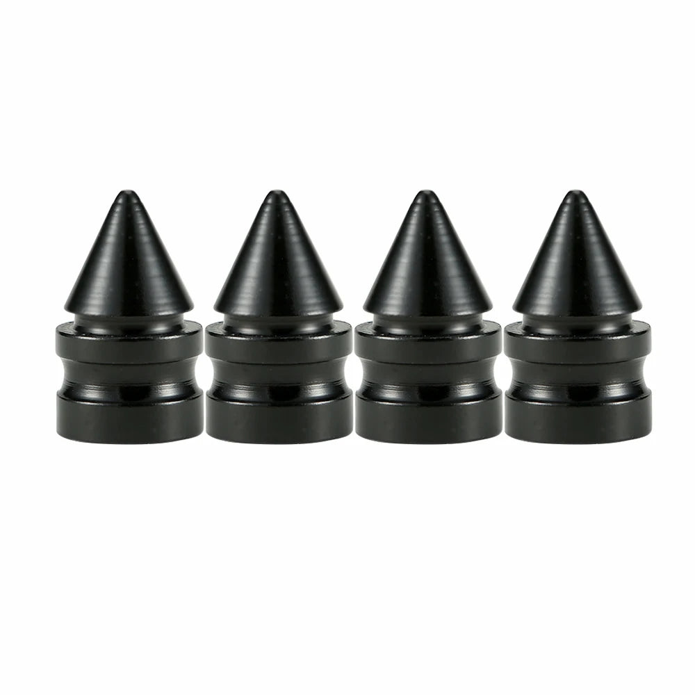 4pcs Car Tire Valve Cap Grenade Aluminum Tyre Valve Stem Cover Air Dust Cap Tire Valve Truck Bike Wheel Rim Valve Stem Cap