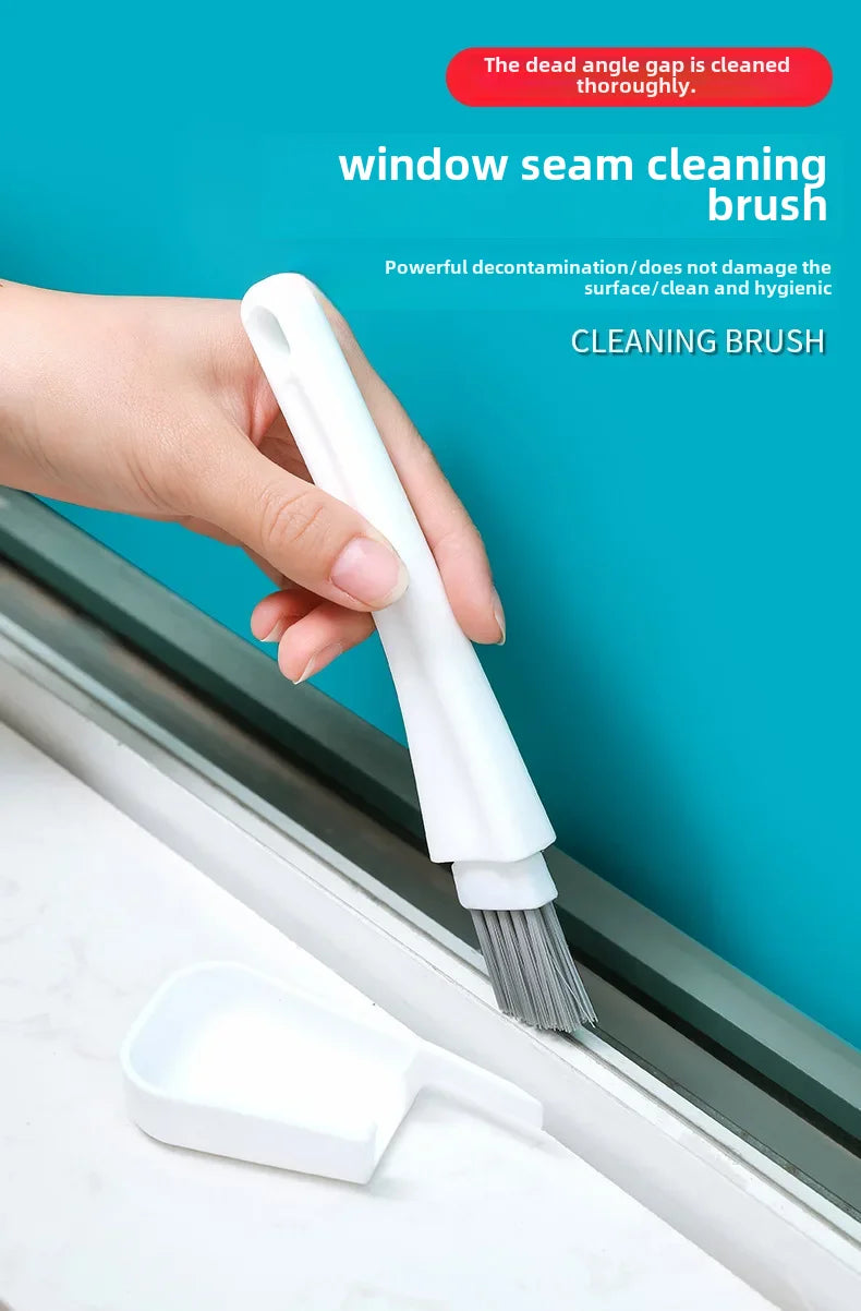 Household window groove cleaning brush multi-functional door and window groove tile gap cleaning brush hard bristle brush dea...