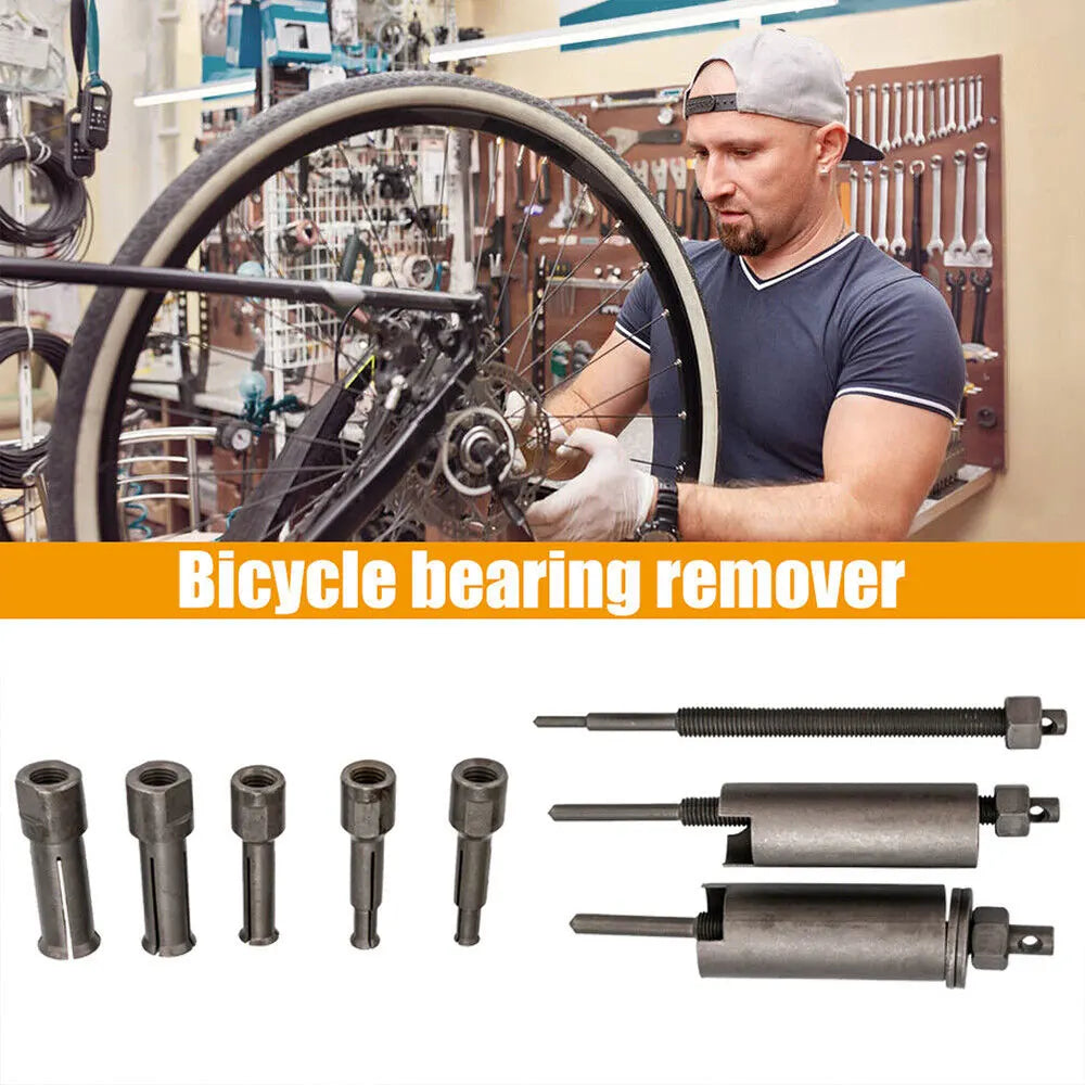 Bike Bearing Disassembly Tool Bearing Puller Remove Set Motorcycle Bearing Pulling Extractor Tool Kit Cycling Repair Accessories