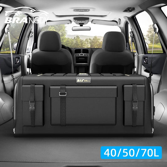 Car Trunk Organizer Box Large Capacity Auto Multiuse Tools Storage Bag  Oxford Cloth Folding for Emergency Storage Box