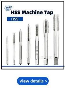 SIQICNC Right Hand Thread Tap HSS Machine Plug Tap Metric Screw Tap Drill Thread Tool M2 M3 M4 M6 M7 M8 M10 M12 M14 Hand Tools